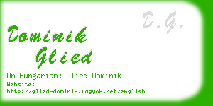 dominik glied business card